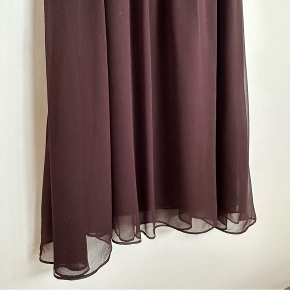 Theory Vintage y2k Silk Dress Chocolate Brown - Picture 3 of 9